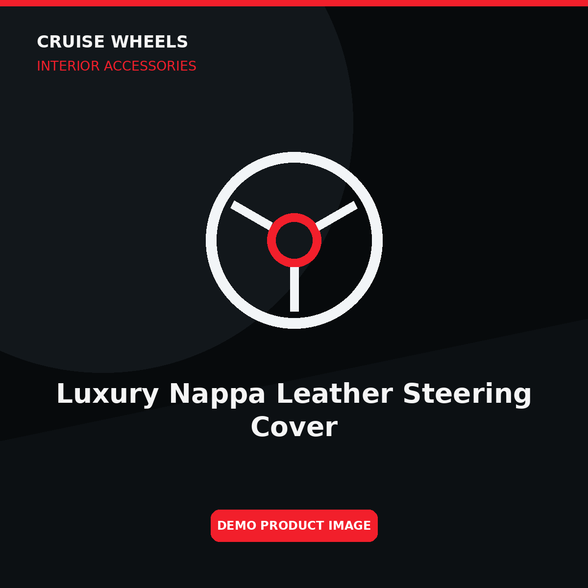Luxury Nappa Leather Steering Cover