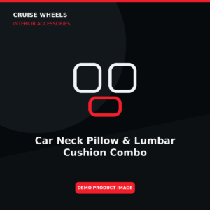 Car Neck Pillow & Lumbar Cushion Combo