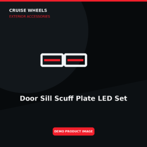 Door Sill Scuff Plate LED Set